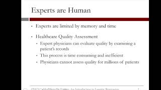 3.2.1 Introduction to Logistical Regression - Video 1: Replicating Expert Assessment
