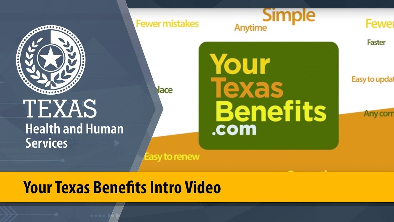 Your Texas Benefits intro video thumbnail from Texas HHSC