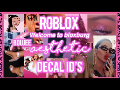 Aesthetic boujee decal id's || Roblox welcome to...