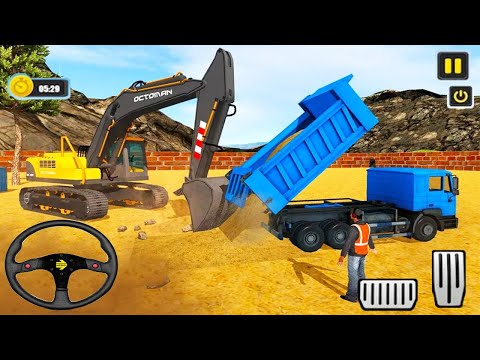 Offroad Heavy Excavator Dump Truck - Construction Simulator 2021 -  Android Gameplay