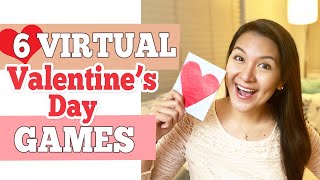 TOP 6 VIRTUAL VALENTINE'S DAY GAMES FOR ALL AGES | Valentines Day Game Ideas at Home Part 2 | ZOOM