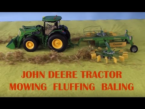 JOHN DEERE TRACTOR SONG #6 MOWING, FLUFFING, BALING