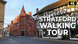 STRATFORD-UPON-AVON 4K Walk - A Sunday morning stroll