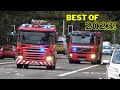 BEST OF 2023 Fire Engines Trucks Responding With Siren Firefighter Action
