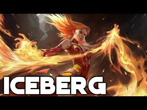 Iceberg - Lina - Dota 2 Full Gameplay