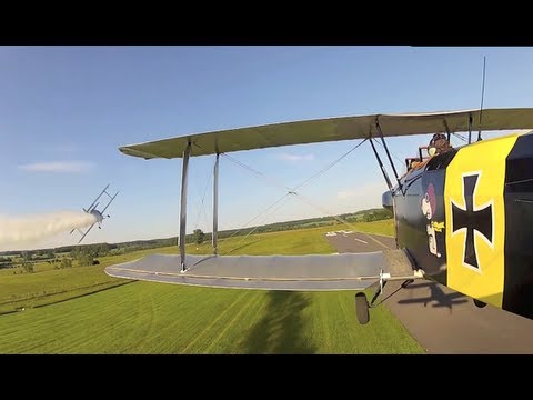 Kiebitz Doppeldecker Troubleshoot / Engine Out: Kiebitz over France