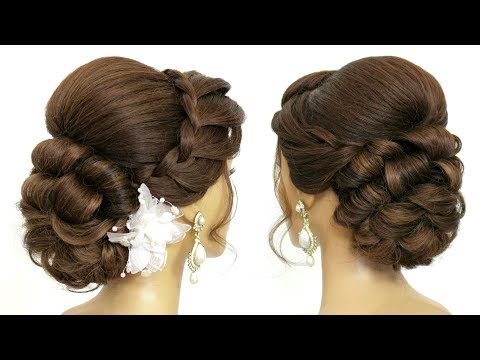 Easy Bridal Updo Tutorial. Wedding Prom Hairstyles For...