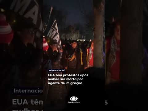 Protestos se espalharam por cidades dos Estados Unidos após um agente de imigração matar uma mulher!
