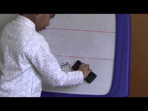 Akash writing 5 Indian States in 3 different languages