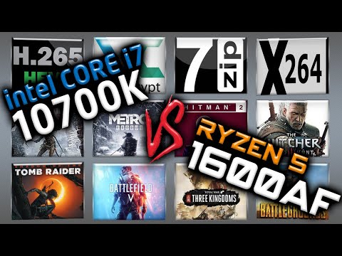 Intel i7 10700K vs Ryzen 5 1600 AF Benchmarks – 15 Tests 🔥