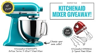 KitchenAid Mixer Giveaway From You Nifty Thing