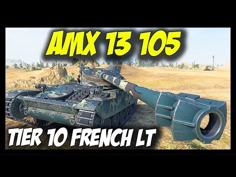 ► AMX 13 105, Tier 10 French Light Tank - World of Tanks AMX 13 105 Gameplay