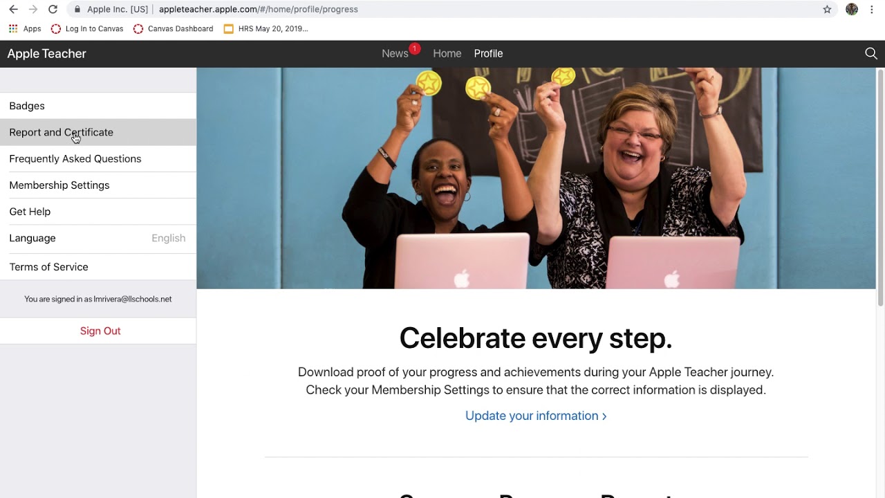 How to Print Apple Teacher Certificate
