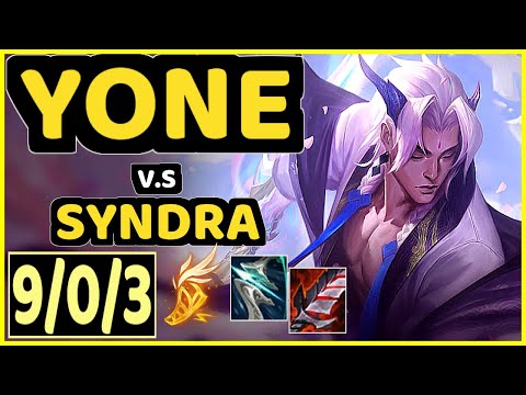 HUMANOID (YONE) vs SYNDRA - 9/0/3 KDA MID GAMEPLAY - EUW Ranked MASTER