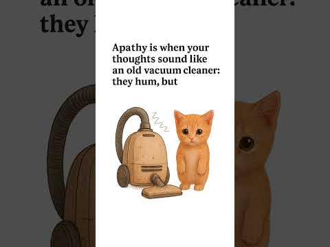 How does apathy work? Explain with kitties