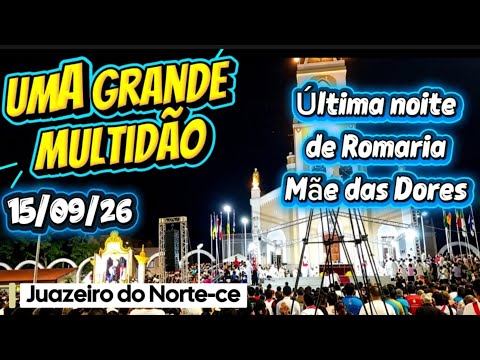  Última Noite! Multidão de Romeiros na Basílica de Nossa Senhora das Dores! Que cena emocionante!