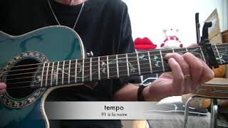 N° 340 - tuto guitare accoustique - dernier album Johnny Hallyday - 4m2