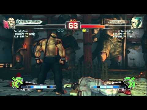 Sertali_Ozer (Balrog) Vs azitar-eletos (Sagat) SSF4 Ranked Matches - PSN