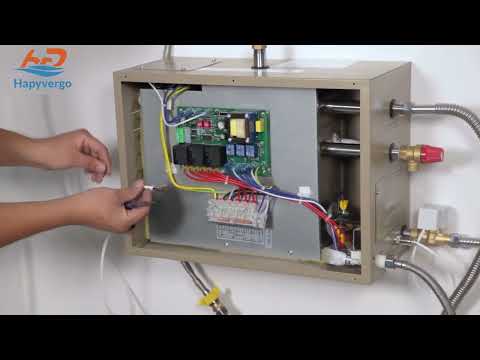 Hapyvergo Steam Generator with Self-draining System And Aromatherapy Steam Head for Bath Sauna SPA