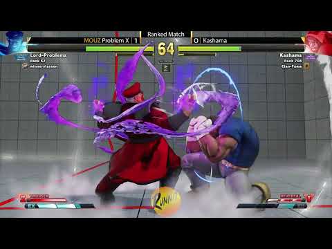 MOUZ | Problem X (M. Bison) vs. Kashama (Balrog) - SFV Online Ranked Ultimate GM vs. Grandmaster
