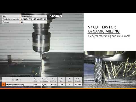 Dormer S7 solid carbide five-flute cutters