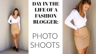 Day in the Life of a Fashion Blogger: PHOTO SHOOT VLOG