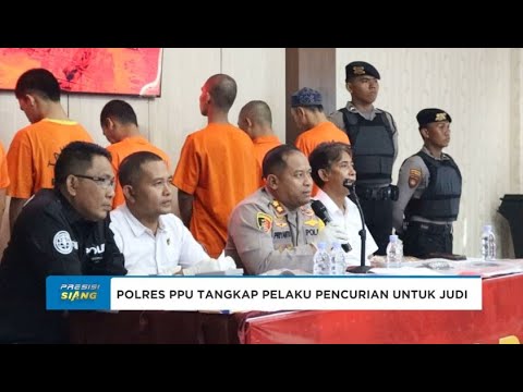 POLRES PPU TANGKAP PELAKU PENCURIAN UNTUK JUDI DARING