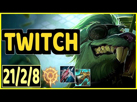 TWITCH VS SAMIRA - 21/2/8 KDA ADC GAMEPLAY