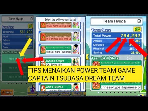 Tips Menaikan Power Team Game Captain Tsubasa Dream Team