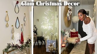 GLAM CHRISTMAS DECOR 🌲 Upstairs Hallway🌲 Clean & Decorate With Me |. How to Decorate a Hallway