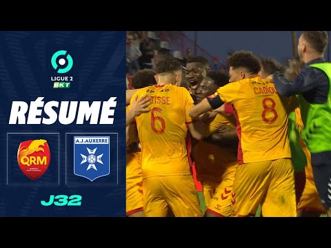 QUEVILLY-ROUEN METROPOLE - AJ AUXERRE (4 - 3) - Résumé - (QRM - AJA) / 2023-2024