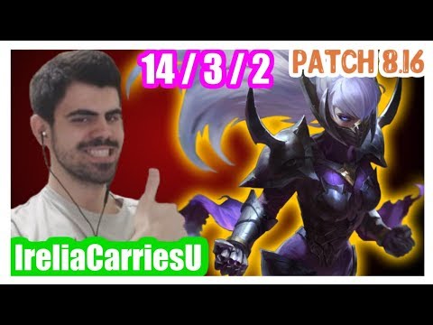 [Partially without sound] IreliaCarriesU | IRELIA vs RYZE | IRELIA Top | Challenger | Patch 8.16