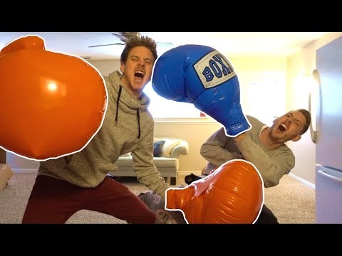GIANT BOXING GLOVES DUEL!