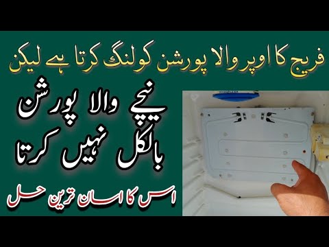 The reason and condition of cooling in the bottom portion of the fridge | fridge not colling