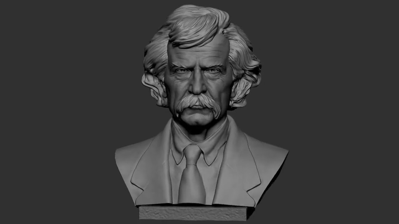 Mark Twain 3D Print Model