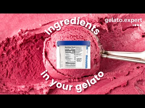 Ingredientes de gelato e sorvete explicados