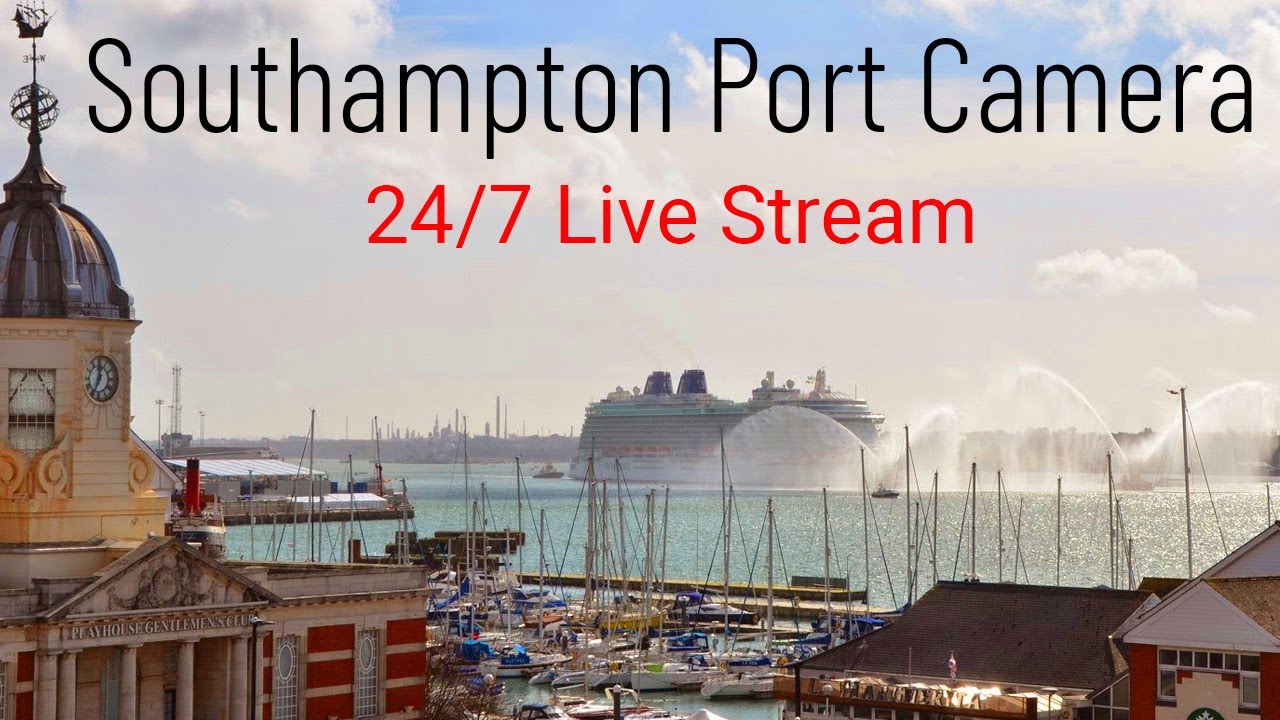 Live webcam view of Town Quay Harbor & Port View