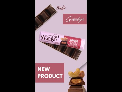 New Creation from Chocolate Monggo : Italian Gianduja 40g Chocolate Bar