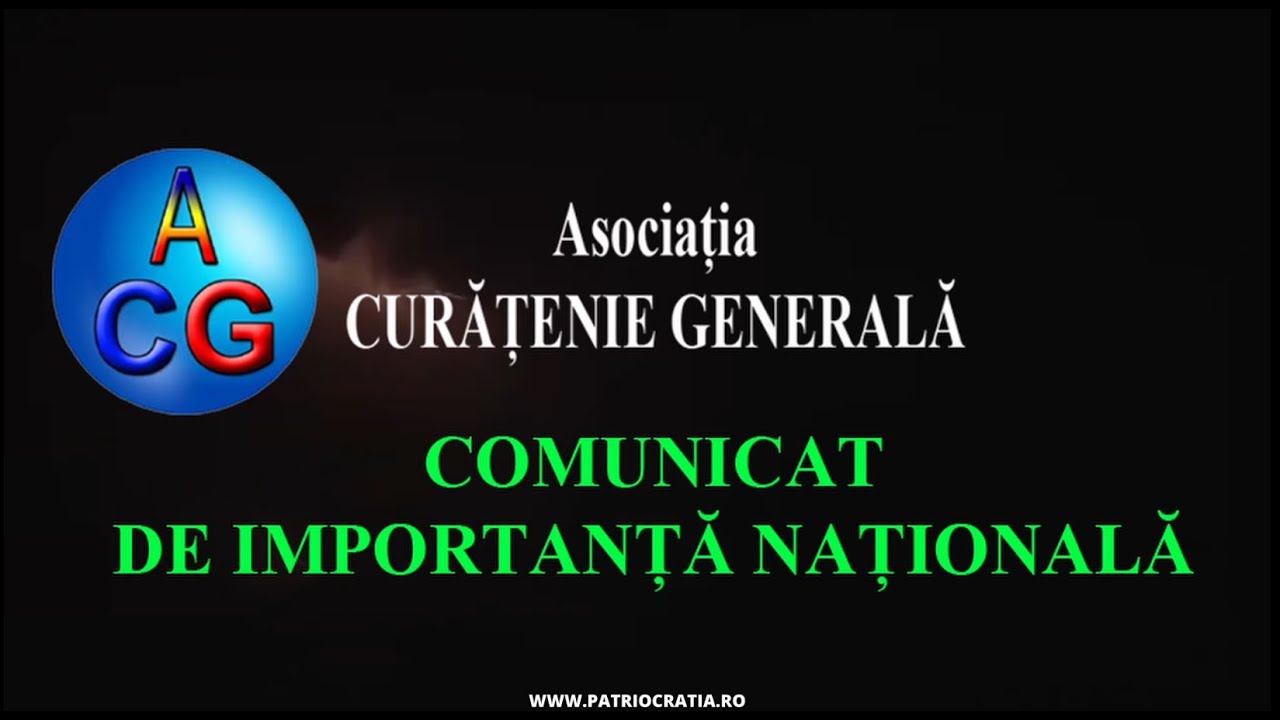 Comunicat de importanta națională