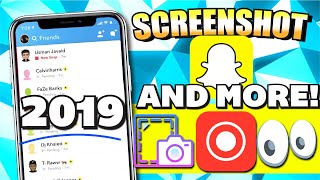 How To SCREENSHOT ON SNAPCHAT WITHOUT THEM KNOWING! 2019 iOS (NO HACK) (NO BAN) - Record and More!