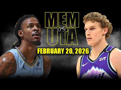 Memphis Grizzlies vs Utah Jazz Full Game Highlights – February 20, 2026 | NBA Season