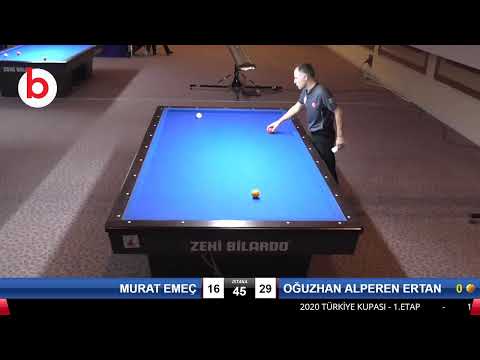 MURAT EMEÇ & OĞUZHAN ALPEREN ERTAN Bilardo Maçı - 2020 TK 1.ETAP ANTALYA-6.ÖN ELEME