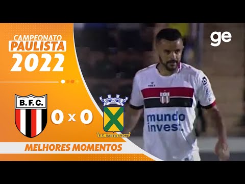 Gols e lances de Botafogo-SP x Santo André