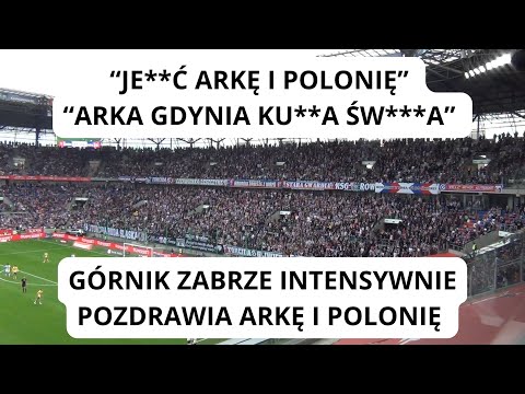 GÓRNIK ZABRZE Z LAWINĄ "POZDROWIEŃ" DLA ARKI GDYNIA #GÓRNIKZABRZE