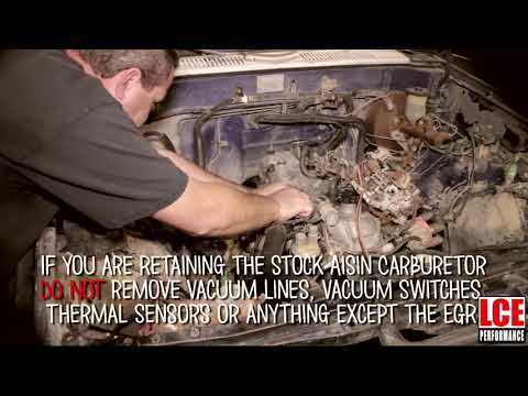 LCE 22R EGR & Emissions Delete Also a Weber Carb Install & Vacuum Lines Removal