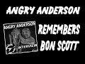 Angry Anderson remembers Bon Scott - AC/DC - Rose Tattoo