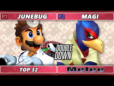Double Down 2022 Top 32 - Junebug (Dr. Mario) Vs. Magi (Falco) SSBM Melee Tournament