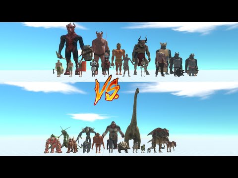 Weapon Team vs Bite Team - Animal Revolt Battle Simulator