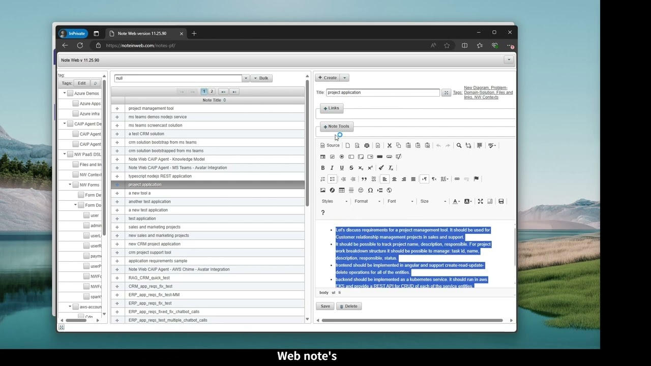 Note Web DSL deployment diagrams