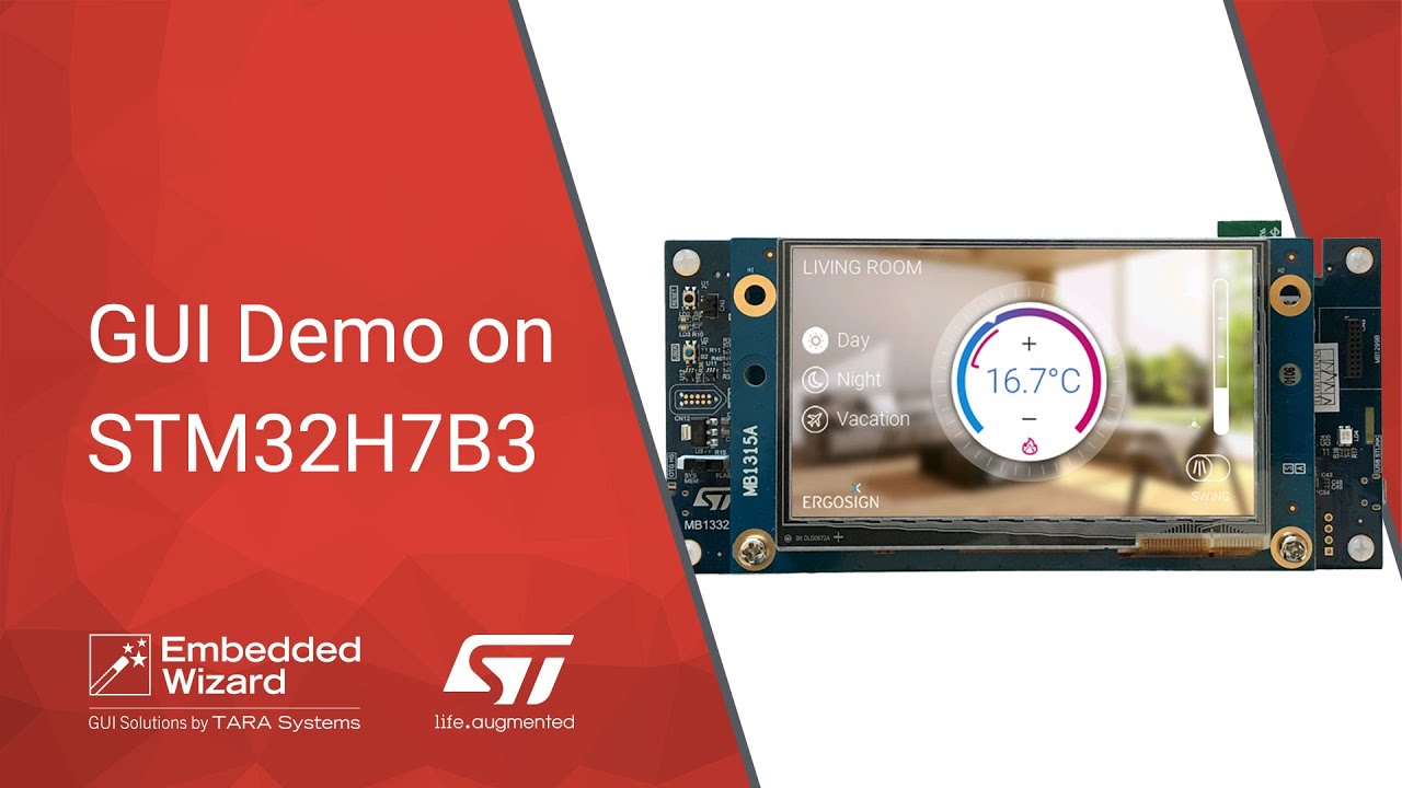 GUI Demo Application for STM32H7B3​ with Embedded Wizard